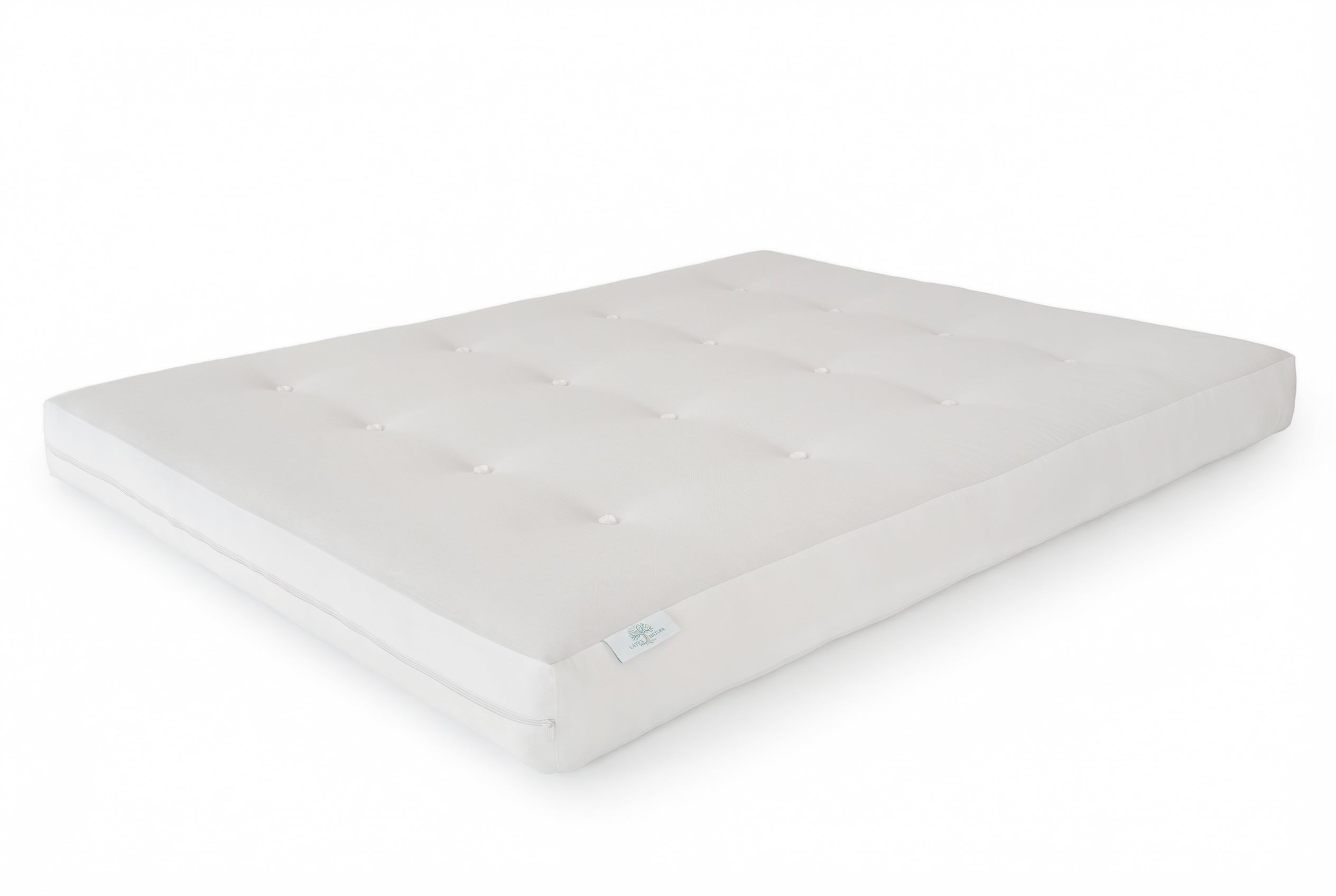 Colchón ecológico Látex Natura Plus de 13cm hecho artesanalmente en Barcelona, capa a capa
