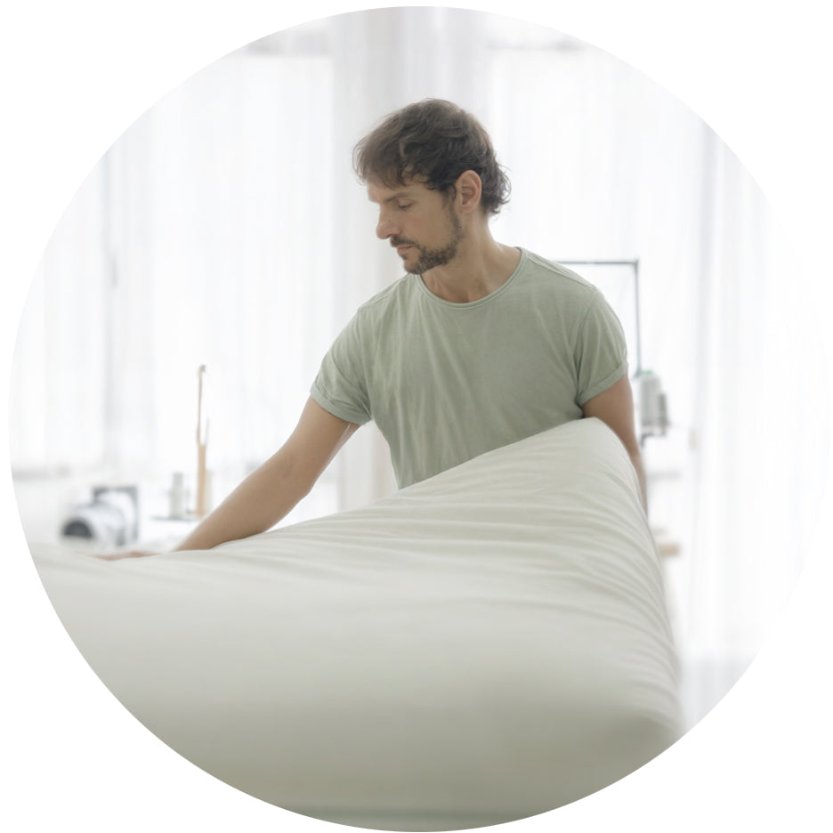 colchón de látex ecológico y artesanal elaborado capa a capa en Barcelona